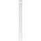 Ekena Millwork Two Equal Flat Panel PVC Pilaster w/Decorative Capital & Base, 4"W x 48"H x 2"P PILP04X048DFP02-2 - alternate 5